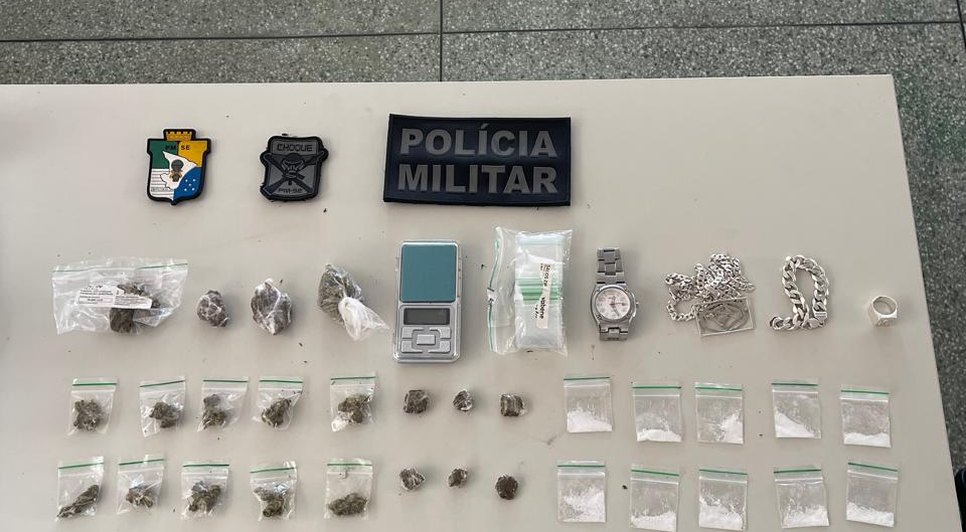 Apreensão de drogas / Foto: PMSE