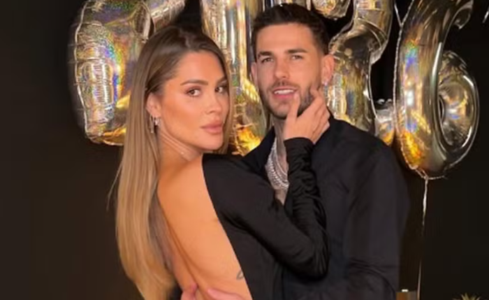 Lucas Hernandez e a esposa, Victoria Triay, negam acusações e dizem ter sido manipulados