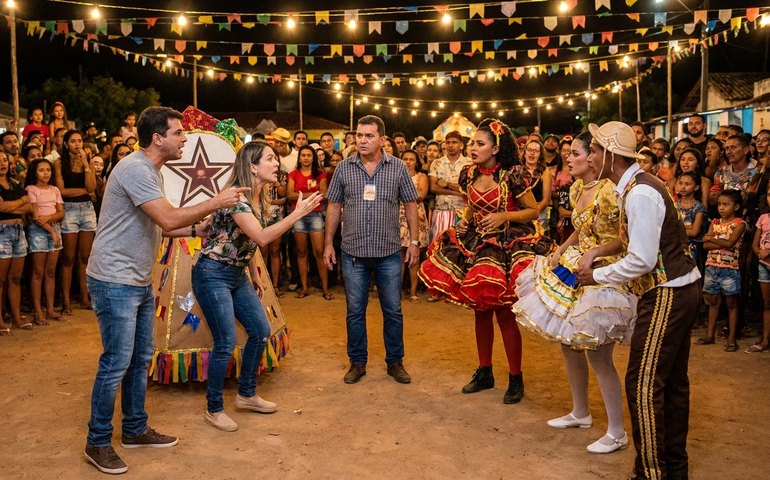 CE: casal interrompe apresentação de quadrilha junina após confundir símbolo com estrela do PT