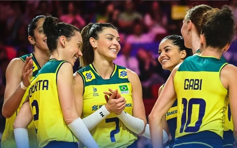 Brasil exalta 'energia em quadra' para manter invencibilidade na Liga das Nações de vôlei