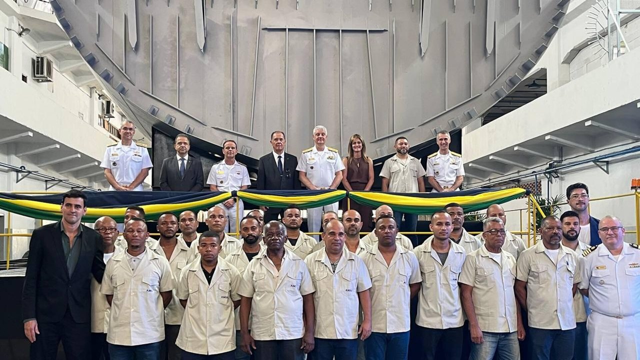 Marinha inicia construção do navio-patrulha Miramar (VÍDEOS)
