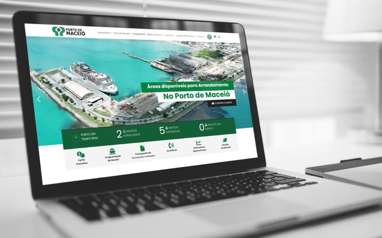 Porto de Maceió lança novo site e moderniza acesso à informação