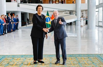 “Brasil acompanha com entusiasmo o novo ciclo de crescimento do Suriname”, declara Lula em visita da presidenta Jennifer Geerlings-Simons