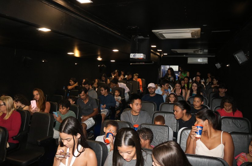 Cine Caixa CAP leva o cinema a Girau do Ponciano