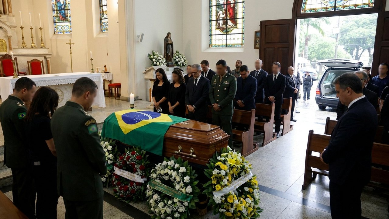 Corpo de piloto morto em colisão de helicópteros é velado no Rio