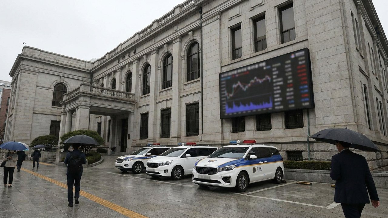 BC da Coreia do Sul eleva juros pela 1ª vez desde jan/23 e taxa básica sobe 25 pbs, a 2,75%