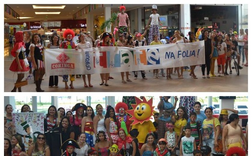 Autistas na folia: Trate realiza prévia carnavalesca no shopping em Arapiraca