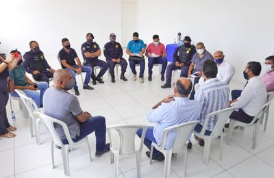 Prefeito em exercício Márcio Henrique participa de reunião com representantes do Sindguarda Alagoas