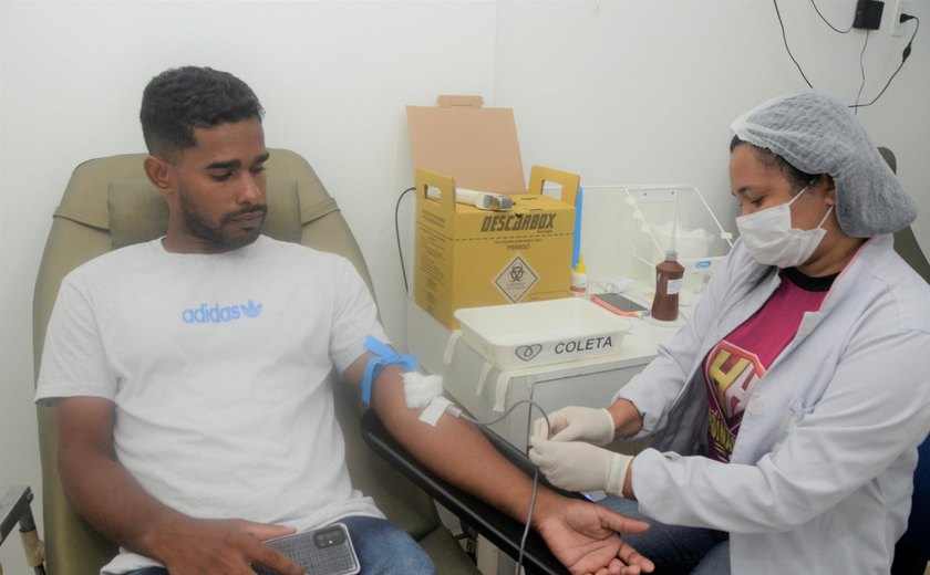 Hemoal recebe mais de 16.200 doações de sangue entre janeiro a junho deste ano