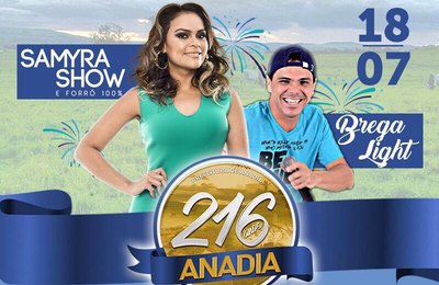 Prefeitura de Anadia realiza programação especial em comemoração aos 216 anos de aniversário