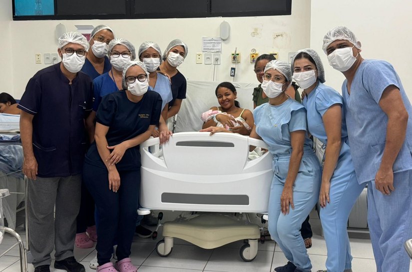 Primeiro bebê nascido em 2026 na rede pública estadual é menina