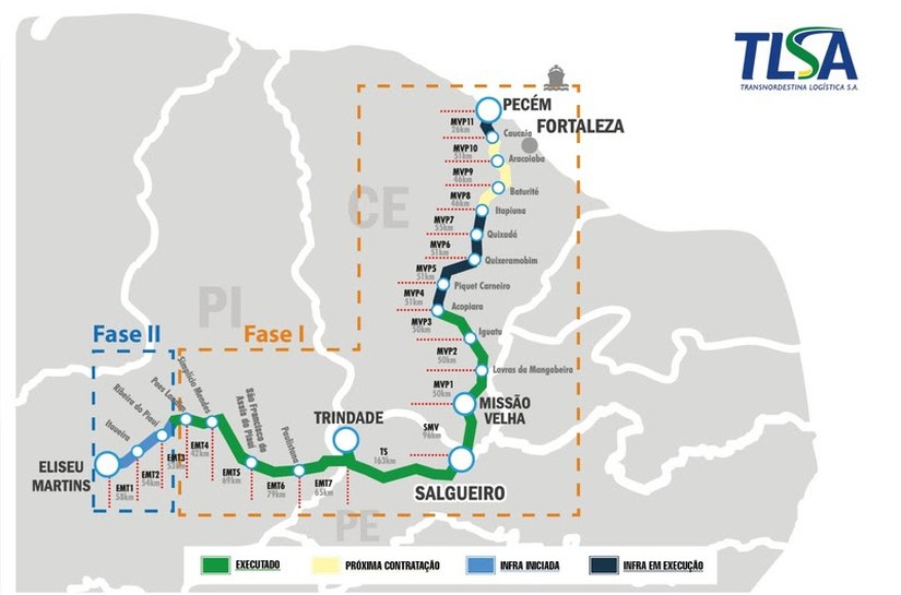 Governo Federal prepara editais para obras da ferrovia Transnordestina em Pernambuco