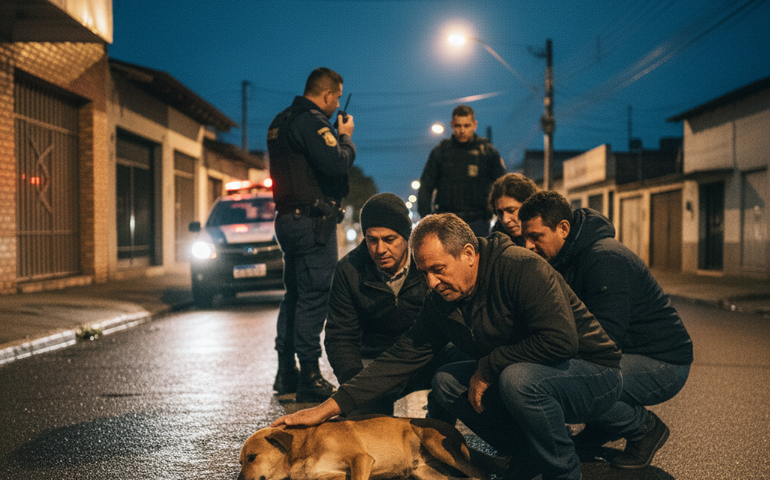 Cachorro comunitário é baleado por policial militar no RS