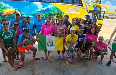 Atletas de Arapiraca participaram da 9ª Meia Maratona da Fruticultura Irrigada de Petrolina (PE)