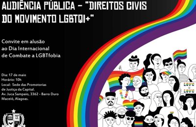 Ministério Público fará audiência pública para tratar dos direitos do público LGBTQI+