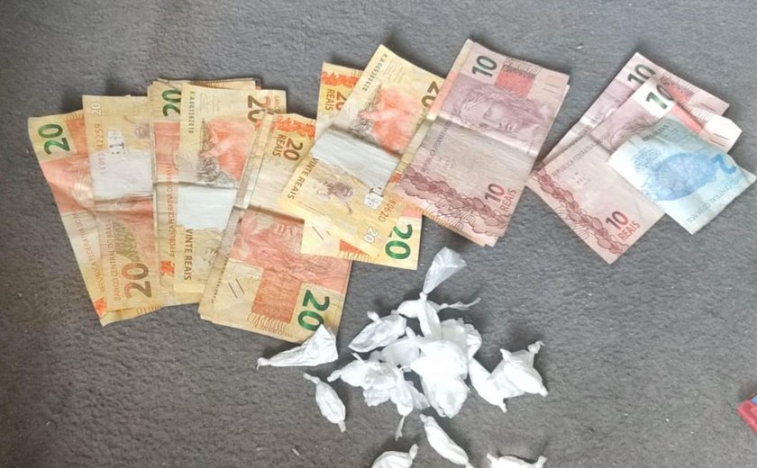 PM-AL faz ﻿prisões em flagrante e apreende drogas e dinheiro