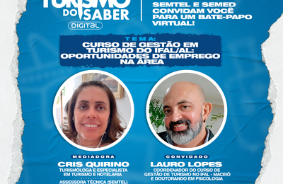 Gestão em Turismo é tema de live nesta quarta-feira