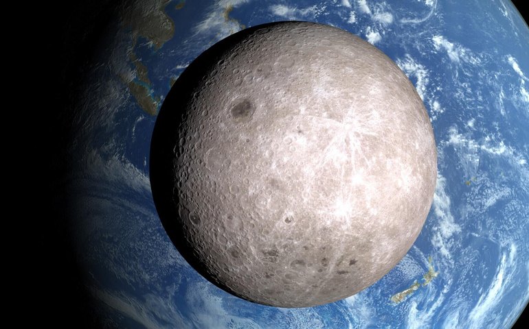 Desequilíbrio hídrico na Lua corrobora hipótese de formação por grande impacto, diz estudo (IMAGEM)
