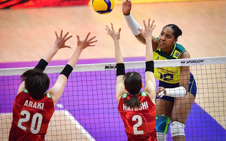 Brasil perde para Japão e buscará bronze na Liga das Nações Feminina