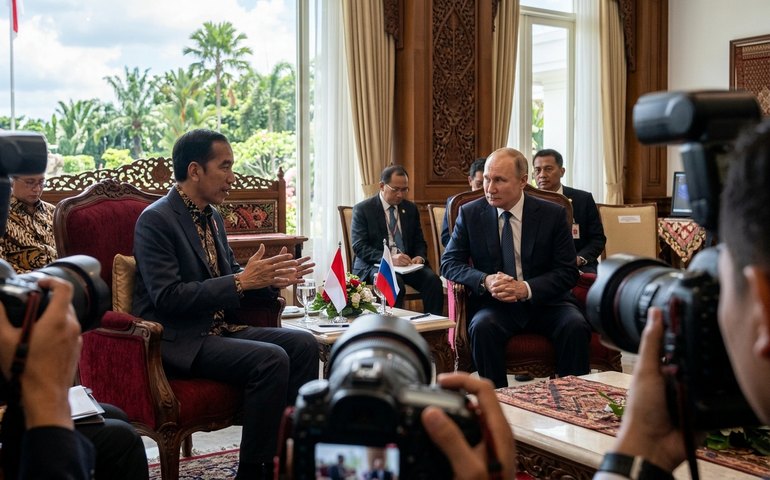 Rússia exerce papel positivo na geopolítica global, afirma presidente da Indonésia