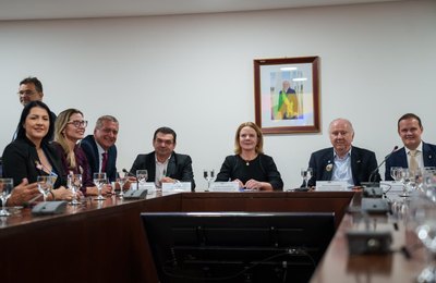Ziulkoski reforça preocupação com pautas-bombas em reunião com a ministra Gleisi Hoffman