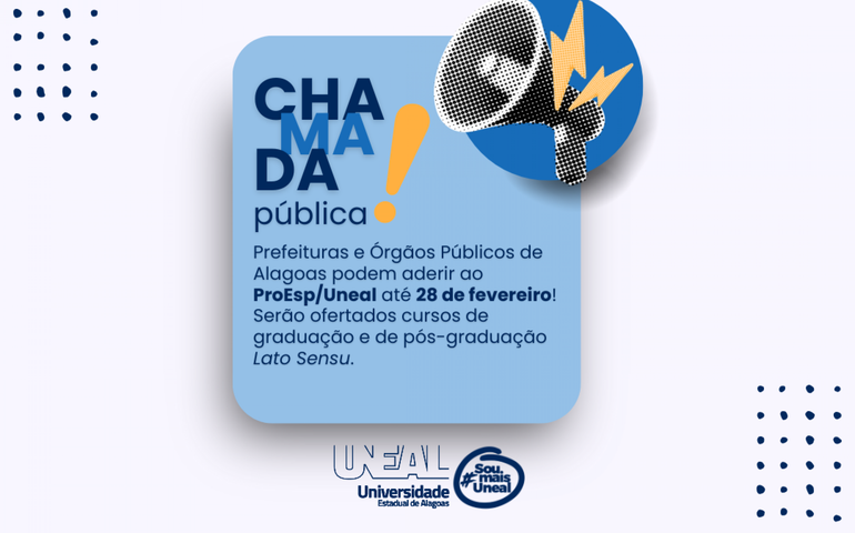 Prefeituras e órgãos públicos de AL podem aderir a programa da Uneal até 28 de fevereiro