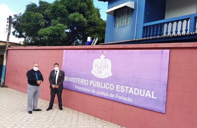 Chefe do MP visita Promotoria de Penedo para tratar de projetos de melhorias para a unidade ministerial
