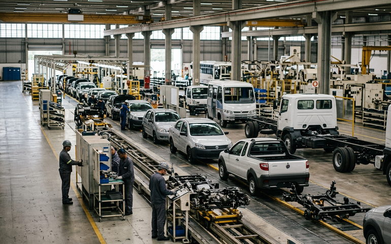 Produção de veículos recua 8,2% em fevereiro, aponta Anfavea