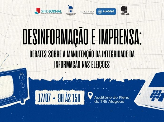 Evento para jornalistas e área jurídica abordará a desinformação no período eleitoral