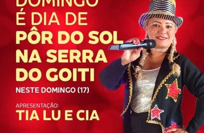 Tia Lu e Cia é atração do Projeto Pôr do Sol na Serra do Goiti neste domingo (17)