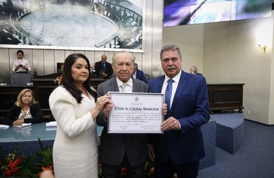 Empresário Luiz Pereira recebe título de Cidadão Honorário de Alagoas