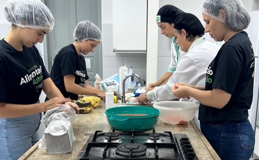 SMS faz oficinas para estimular alimentação saudável e utilização integral dos alimentos