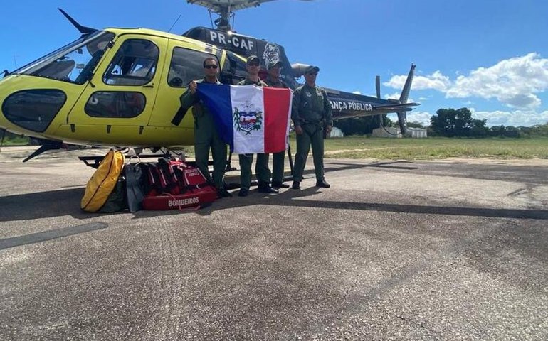 Grupamento Aéreo da Secretaria de Segurança Pública embarca tripulantes para ação solidária na Bahia