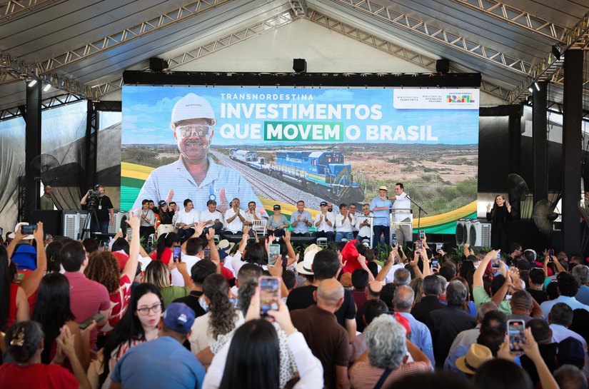 Trecho da Transnordestina financiado pelo Banco do Nordeste chega a 75% de conclusão