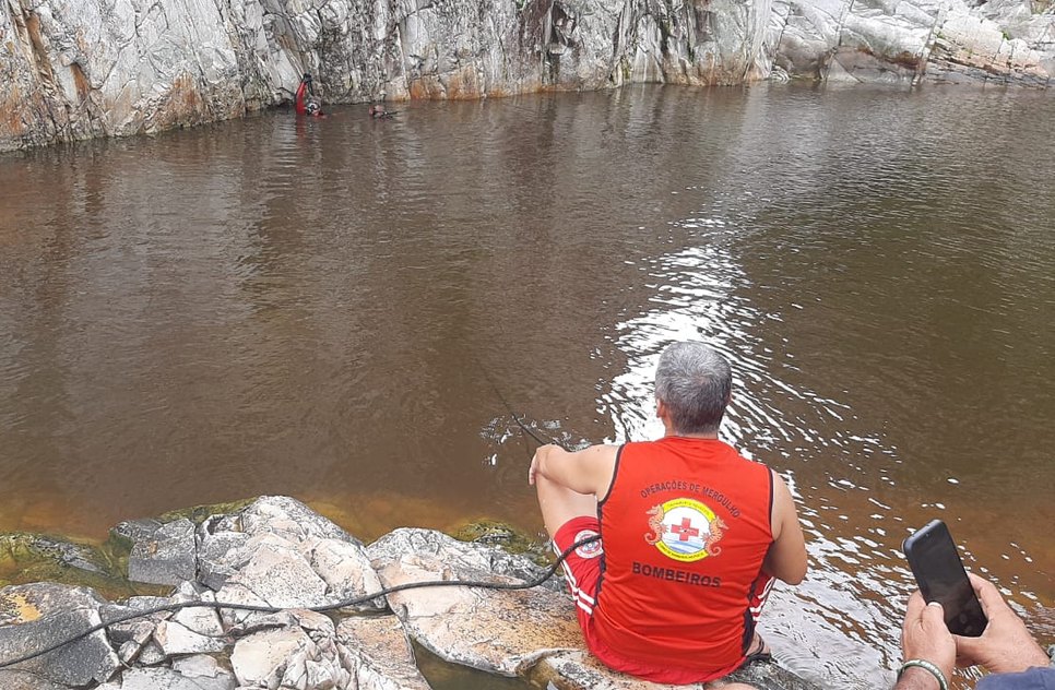 No lugar em que jovem morreu é comum a prática de rapel. / Foto: Foto: Corpo de Bombeiros de Sergipe