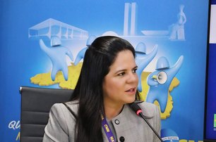 Prefeita Lívia Carla na Marcha dos municipios. Fonte: Assessoria
