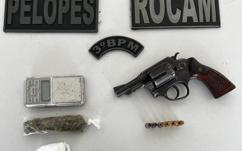 Denúncia leva PM à apreensão de arma e drogas em Arapiraca