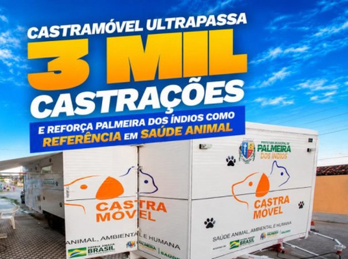 Castramóvel ultrapassa 3 mil castrações e reforça Palmeira dos Índios como referência em saúde animal