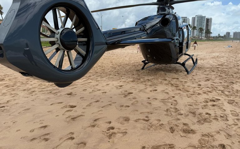 Departamento Estadual de Aviação é acionado para resgatar vítima de afogamento em Jacarecica