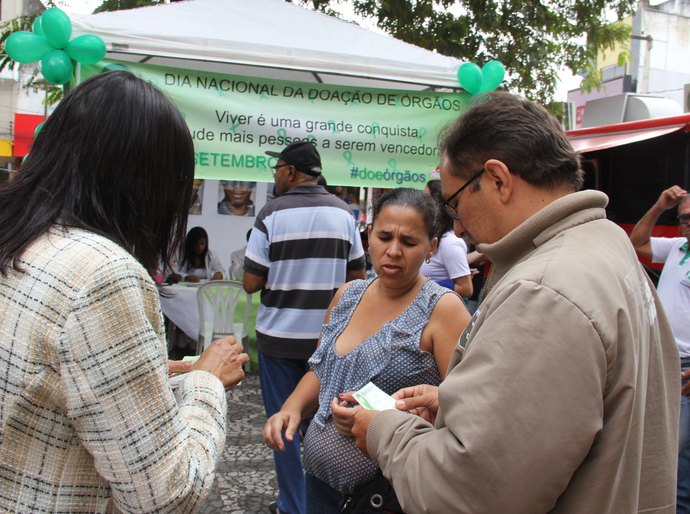 População de Arapiraca recebe orientações sobre a importância da doação de órgãos