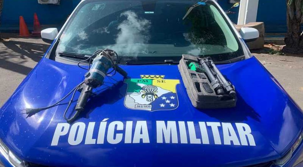 Objetos furtados de estabelecimento comercial / Foto: Foto: Ascom PM/SE