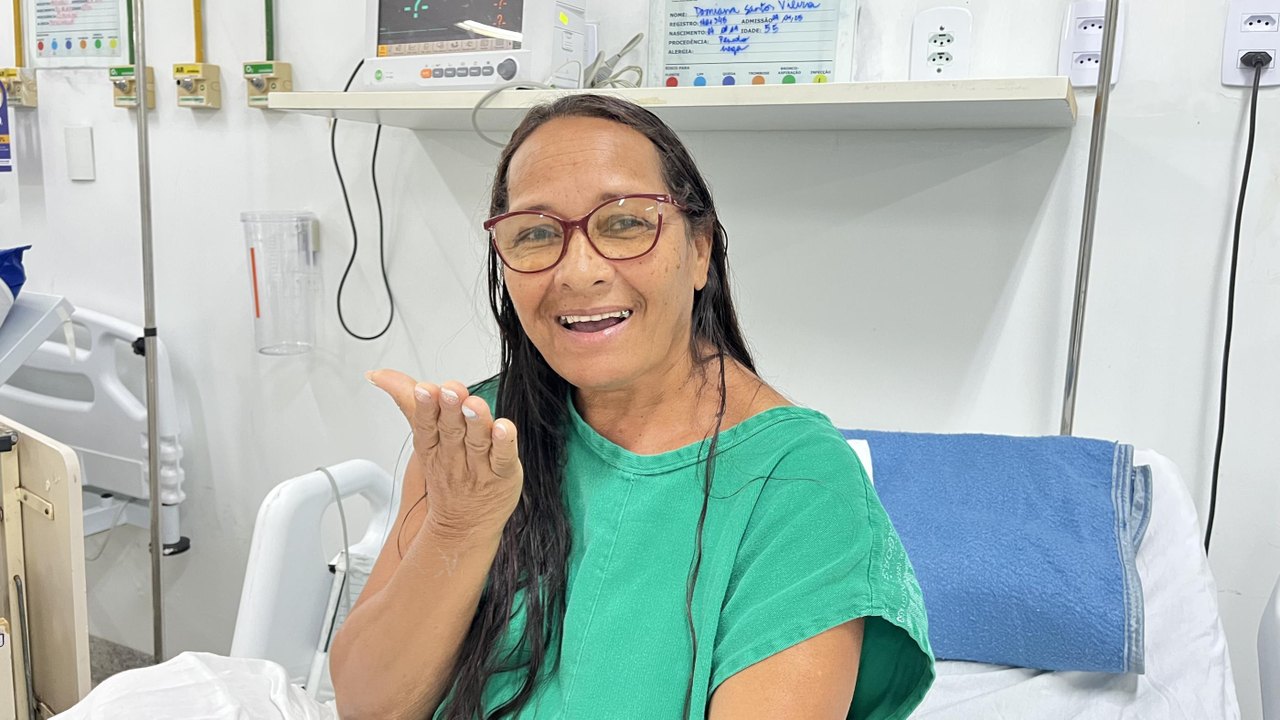 Após infarto, pescadora artesanal do Velho Chico afirma que HGE salvou a sua vida