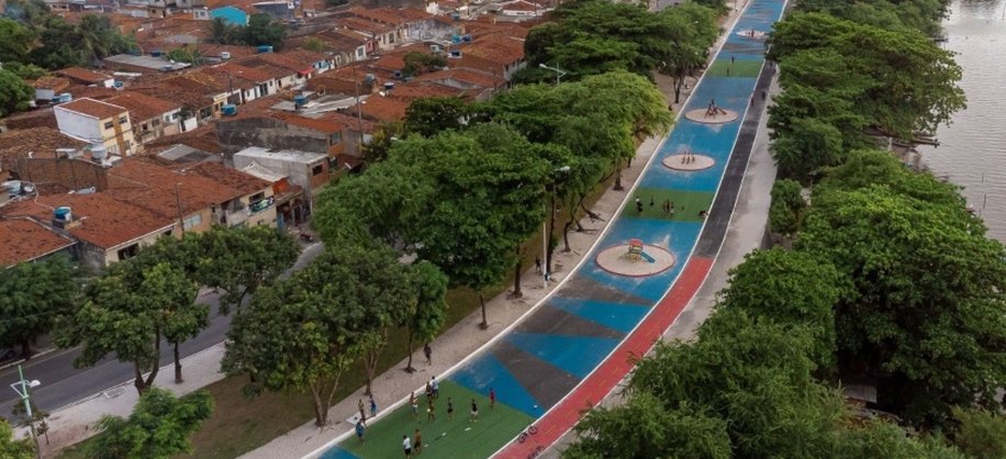 Parque Linear é espaço para brincadeiras, convívio e prática esportiva. Foto: Edvan Ferreira/Ascom Seminfra