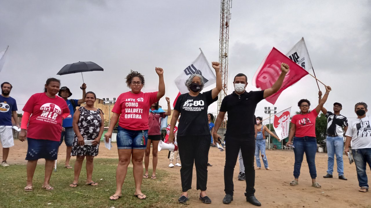 Ato na periferia de Maceió denuncia discurso golpista de Bolsonaro