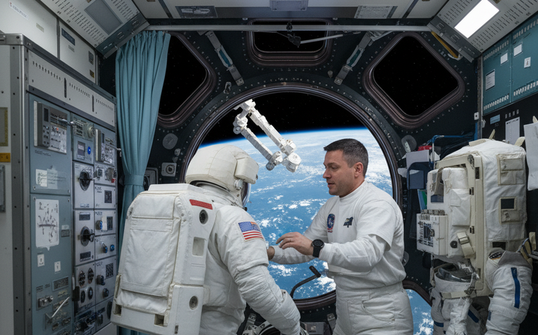 Nasa cancela caminhada espacial após problema médico com astronauta