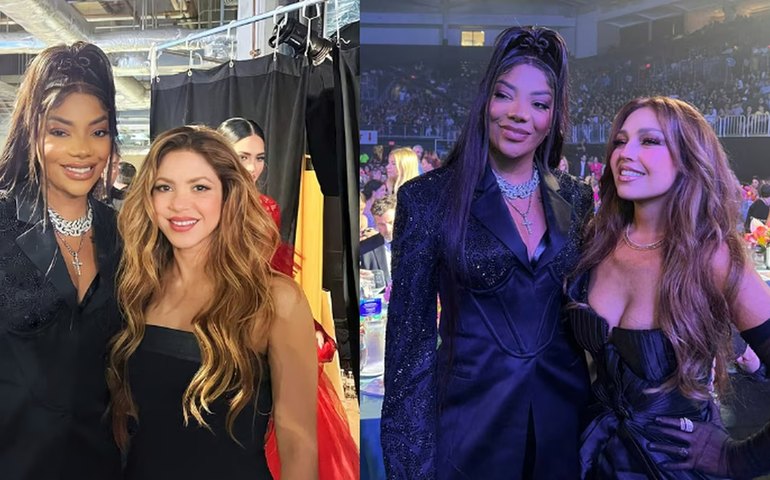 Ludmilla conhece Shakira e Thalía durante o 'Latin Billboard Woman Music'