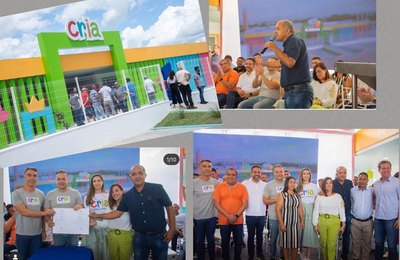 Povoado festeja creche inaugurada pelo governo em São José da Tapera