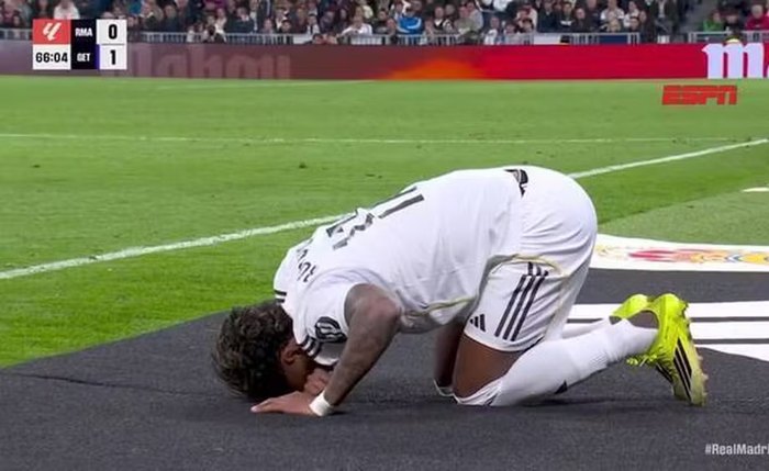 Rodrygo se machuca na partida contra o Getafe