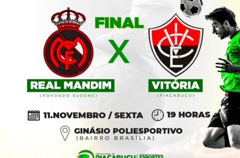 Final da 1ª Copa Intermunicipal de Futsal acontece dia 11 de novembro em Piaçabuçu