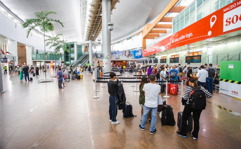 Desembarques no Aeroporto Zumbi dos Palmares aumentaram 24% em dezembro